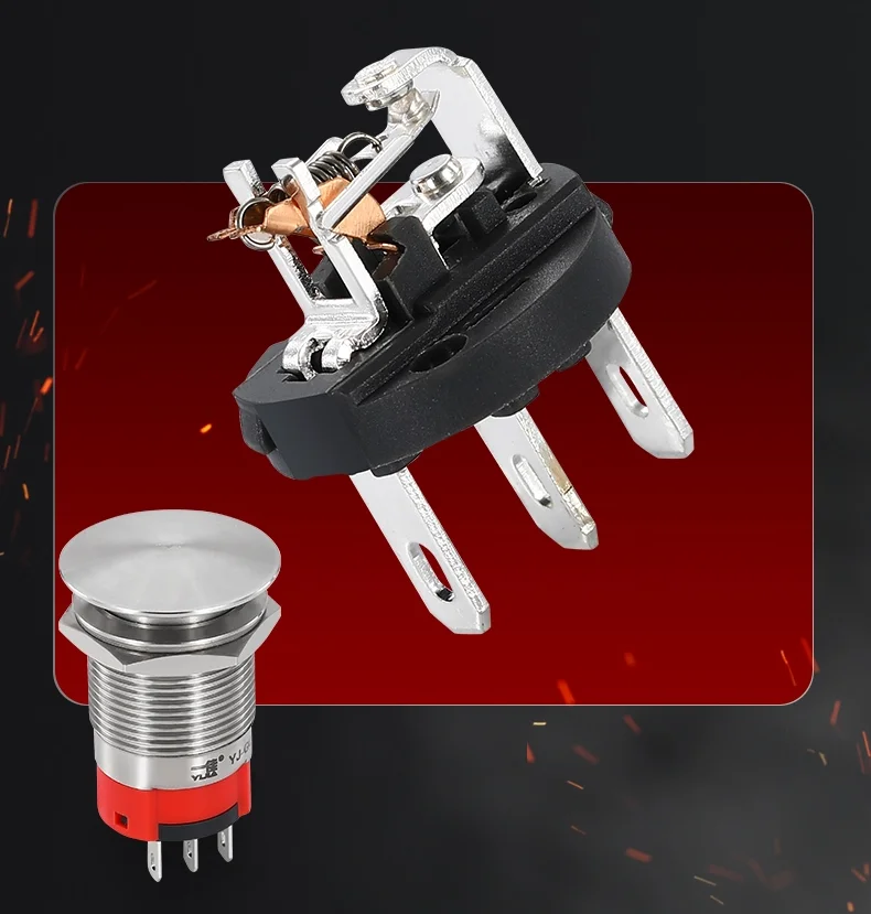 Mushroom Type Colour Metal Push Button Switch Mushroom Type Colour Metal Push Button Switch