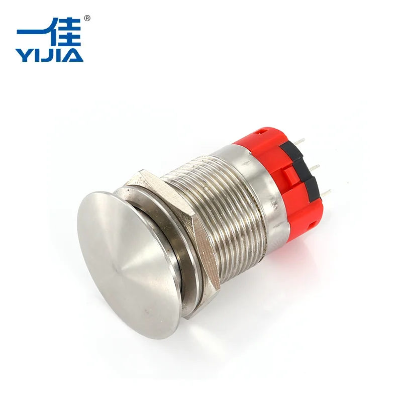 காளான் வகை வண்ண உலோக புஷ் பொத்தான் சுவிட்ச்